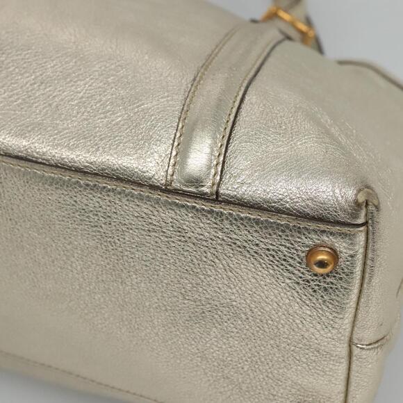 GUCCI Interlocking Tote Bag Leather Gold - Picture 12 of 16